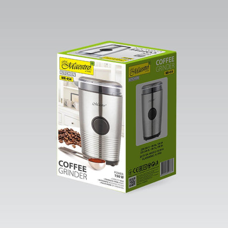 EAN 4820268322647 - Maestro MR-454 molinillo de café 150 W Acero inoxidable, Negro imagen 4