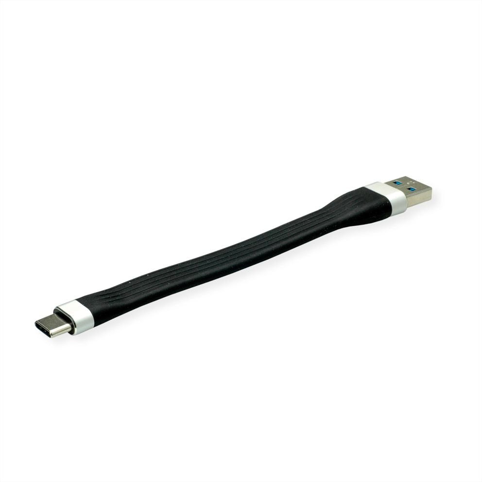 Roline Usb3.2 Gen1 Cable. C-A. M/M. Black. 11cm