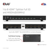 EAN 8719214472771 - CLUB3D CSV-1383 divisor de video 8x HDMI imagen 9