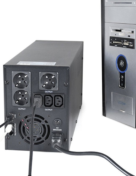EAN 8716309124744 - Gembird EG-UPS-036 sistema de alimentación ininterrumpida (UPS) Línea interactiva 3 kVA 1800 W 6 salidas  imagen 4