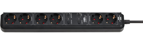 EAN 4007123663439 - Brennenstuhl 1159760936 regleta inteligente 6 salidas AC 1,5 m Negro imagen 1