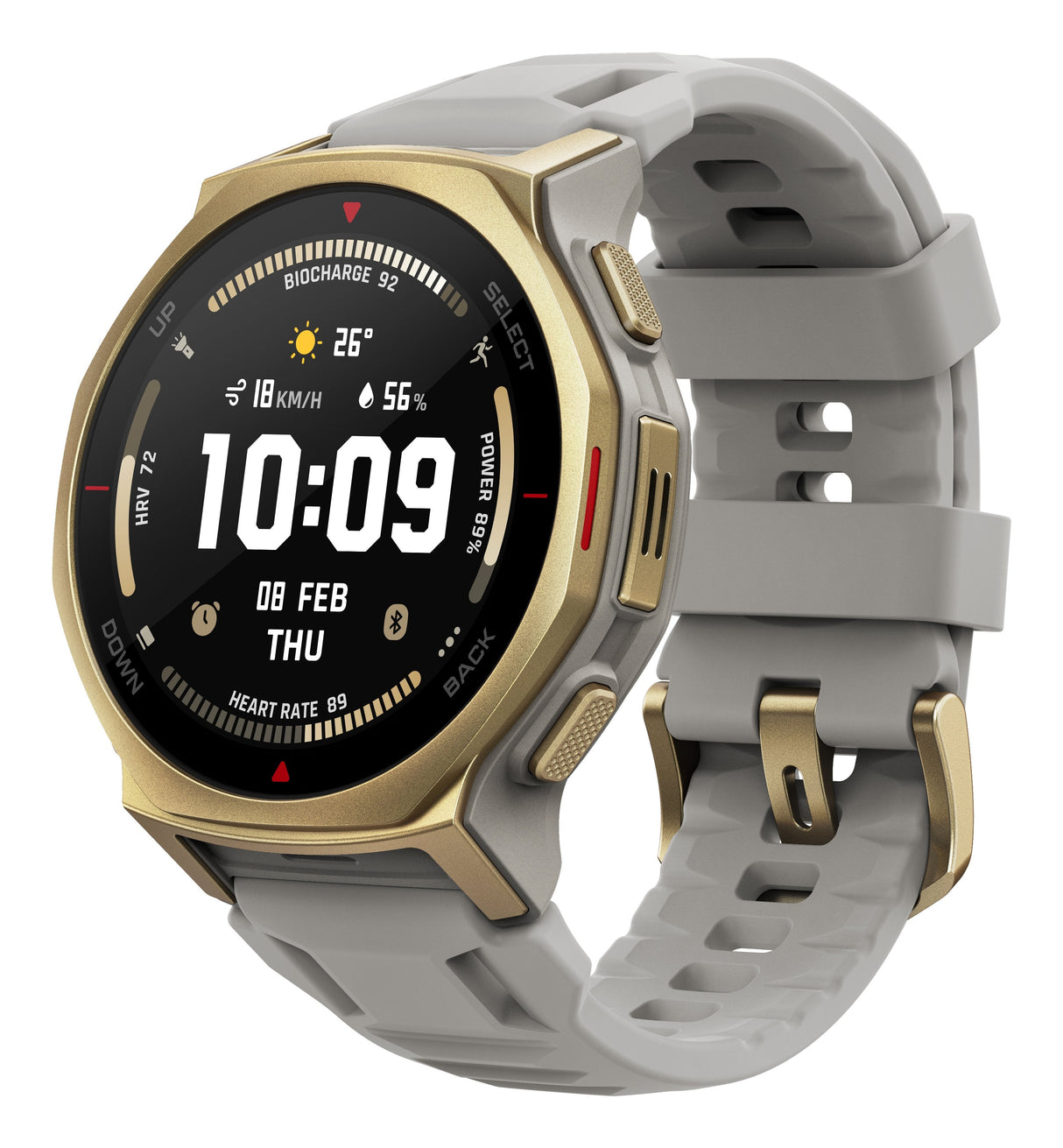 Amazfit T-Rex 3 Pro 1.32" Amoled 44 Mm Digital 466 X 466 Pixeles Pantalla Táctil Oro Wifi Gps (Satélite)