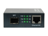 Levelone Gvt-2012 Convertidor De Medio 1000 Mbit/S Negro Rj45 A Sfp Gigabit