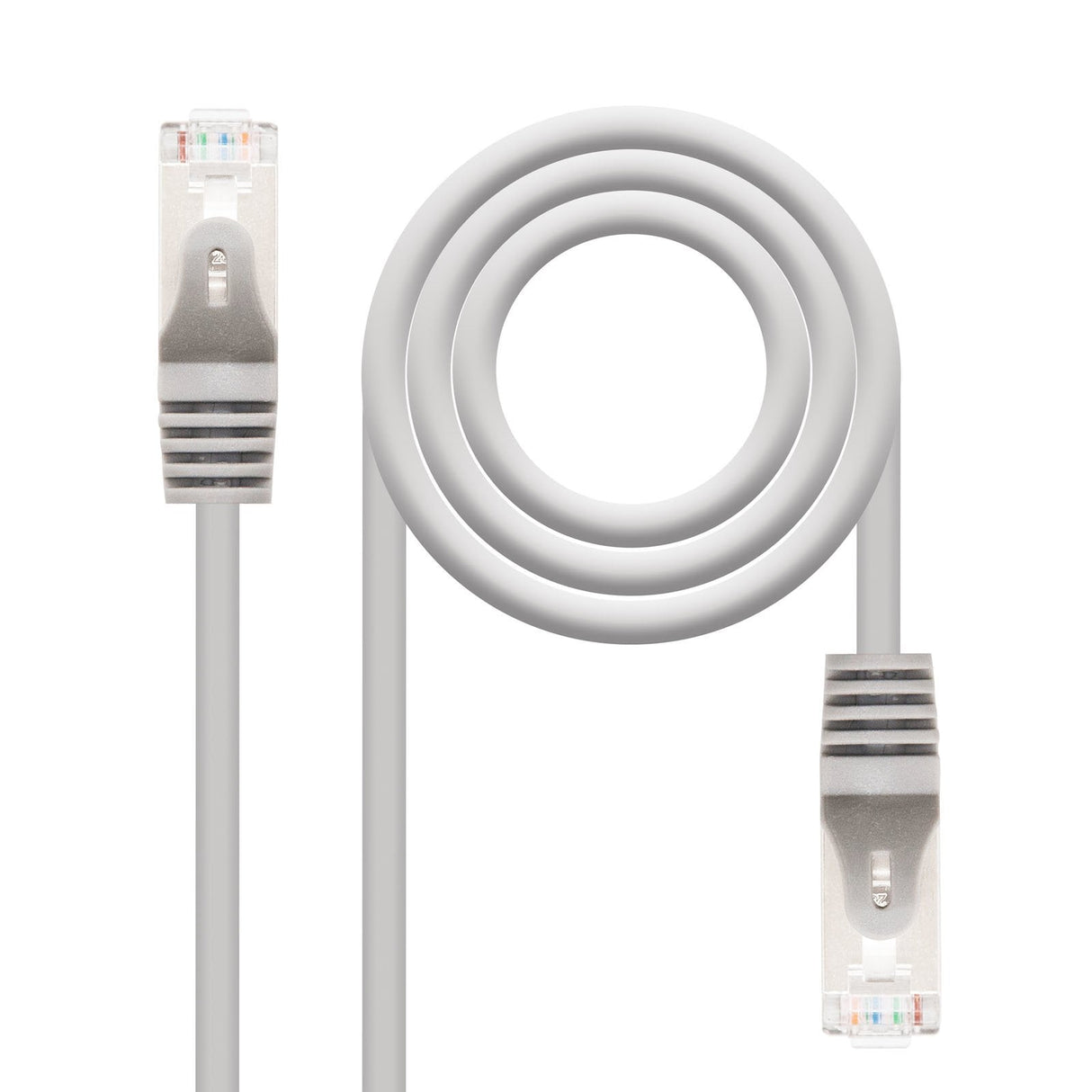 Cable De Red Latiguillo Rj45 Cat 5e Ftp - 10 M · Gris