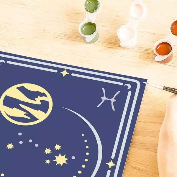 Ravensburger Creart - Signo Zodiacal Piscis, Pintura 23735