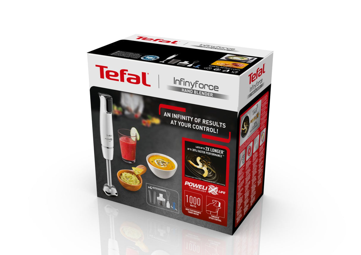 Batidora Tefal Hb9441 Infintyforce Blender, White