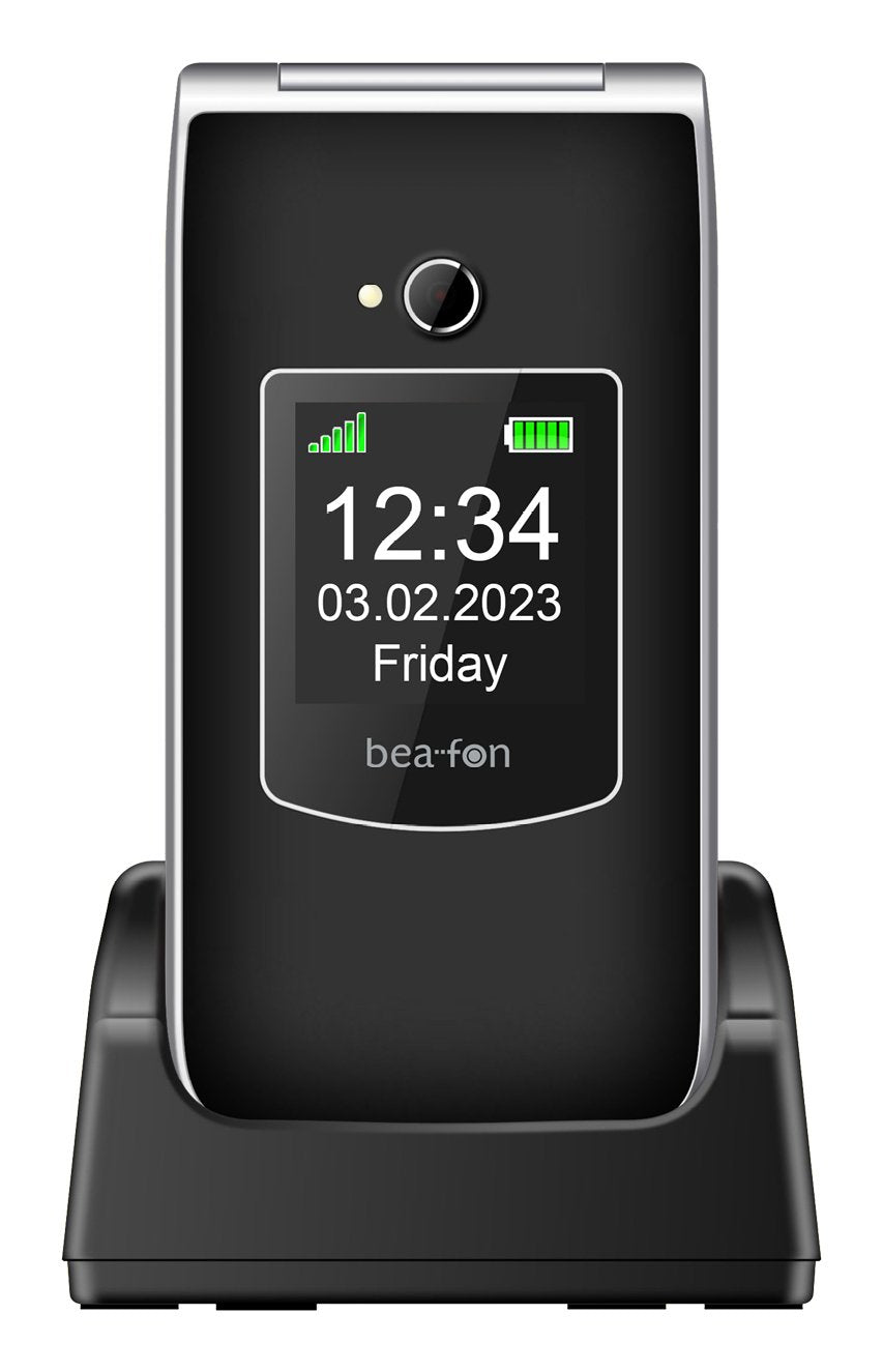 Beafon Sl605 6,1 Cm (2.4") Negro, Plata Teléfono Para Personas Mayores