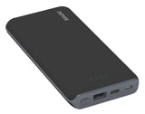 Batería Externa Con Carga Qi Denver Pbq-10001 10000mah Usb Usb Tipo-C Microusb Ventosa Para Sujeción Del Teléfono