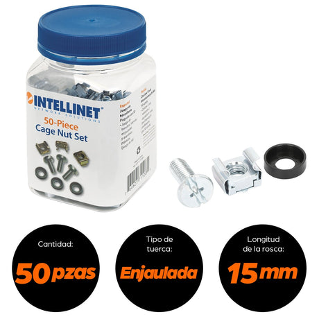 EAN 0766623711081 - Intellinet 711081 accesorio de bastidor Juego de tornillos con tuercas enjauladas imagen 9