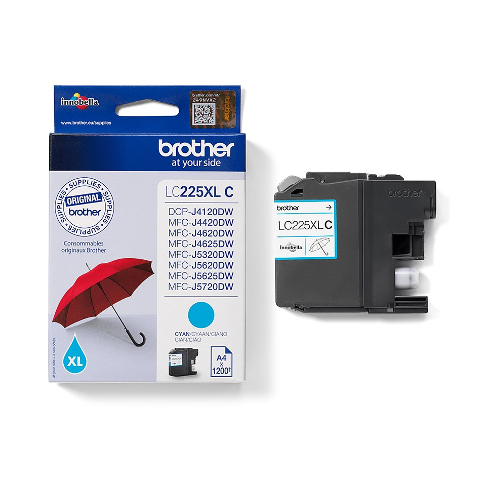 Brother Tinta Original Lc 225xl Mfcj44ss Cian Xl