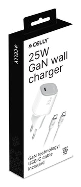 Cargador Gan 1c 25w + C A C Cable