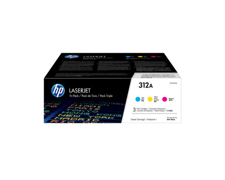 EAN 0888793635193 - HP 312A 3-pack Cyan/Magenta/Yellow Original LaserJet Toner Cartridges cartucho de tóner 3 pieza(s) Cian,  imagen 1