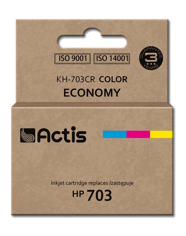 Tinta Actis Kh-703cr (Reemplazo Para Hp 703 Cd888ae - Estándar - 12 Ml - Color)