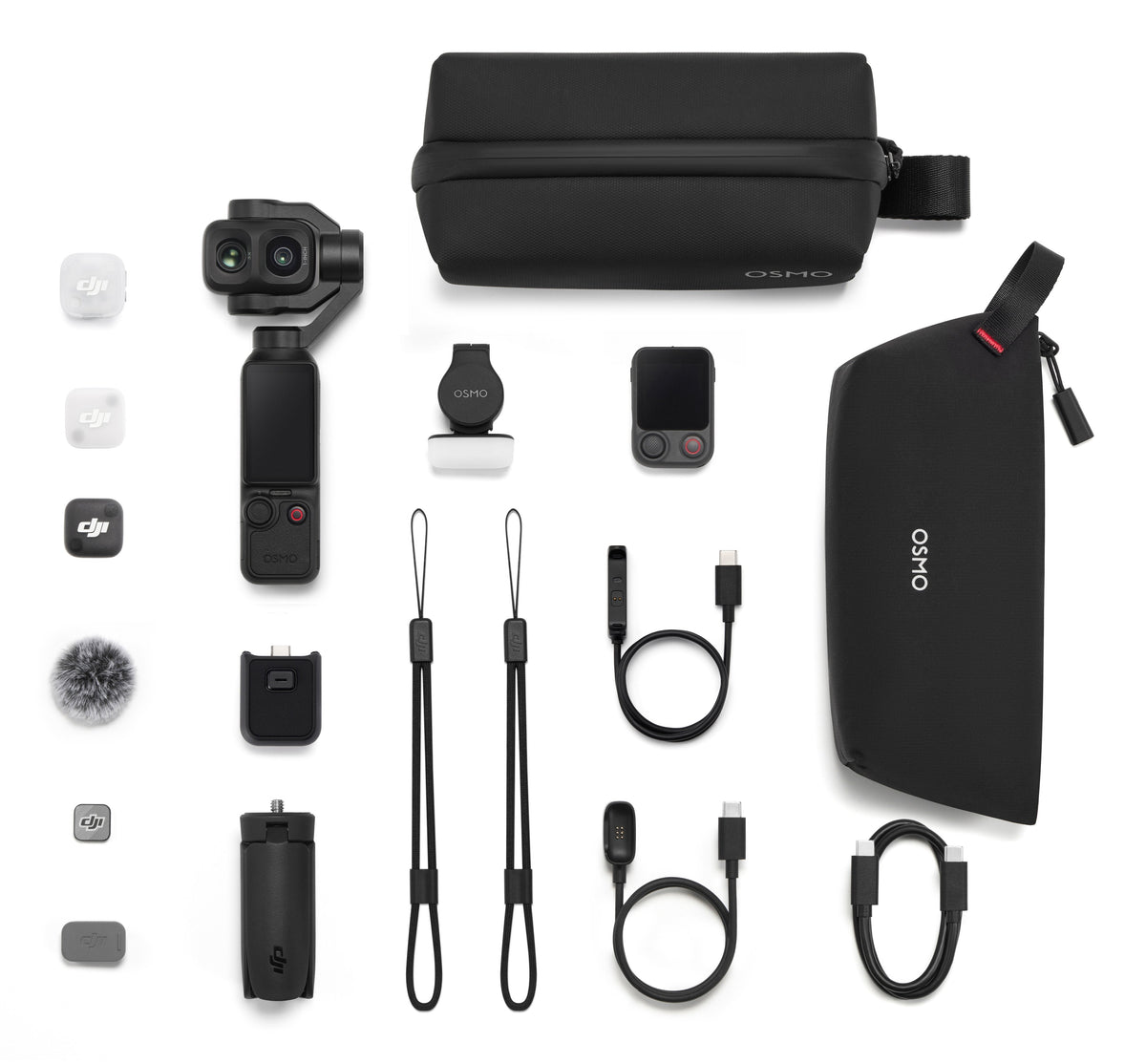 Cámara Deportiva Dji Osmo Pocket 4p Vlog Combo 4k 240fps Autonomía 210 Min Cmos 1" Active Track 8.0 Estabilización Mecánica 3 Ejes Negro