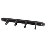 Panel De Gemión De Cables Logilink De 19", 4 Soportes De Acero Y Tira De Cepillos