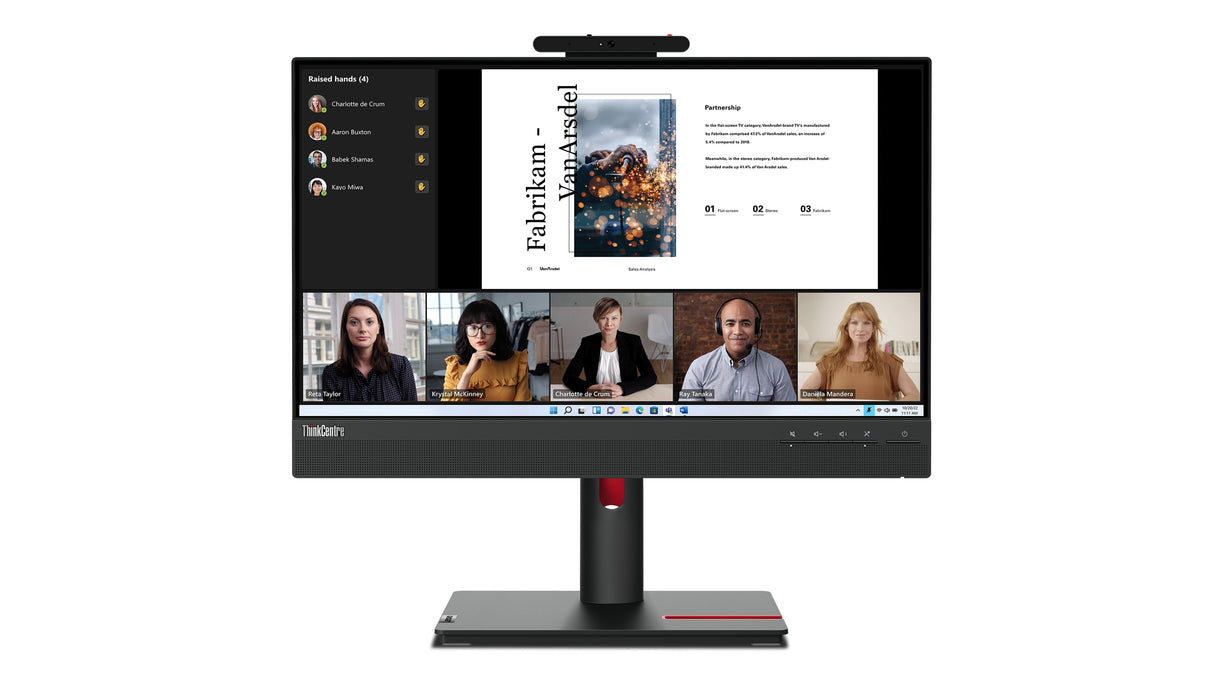 EAN 0196804375465 - Lenovo ThinkCentre Tiny-In-One 22 Gen 5 LED display 54,6 cm (21.5") 1920 x 1080 Pixeles Full HD Negro imagen 9