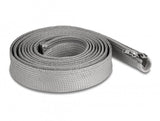 Delock Manga Trenzada Con Cremallera Resistente Al Calor 3 M X 30 Mm Gris