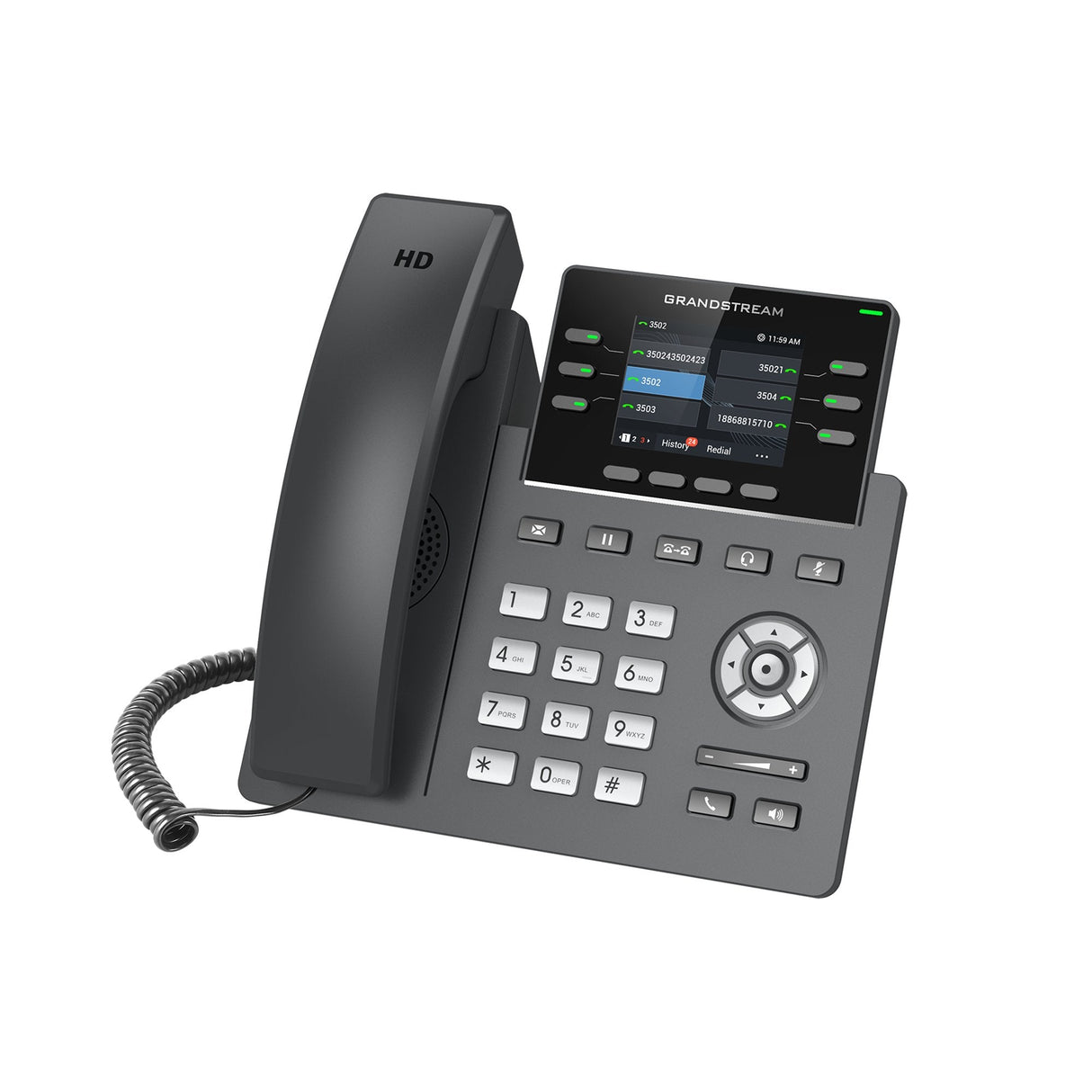 Grandstream Grp2613 [Telefono Voip - 3 Cuentas Sip, Audio Hd, 24 Prog.Tl. + 6 Preajustes, 2xlan 1gbps, Poe]
