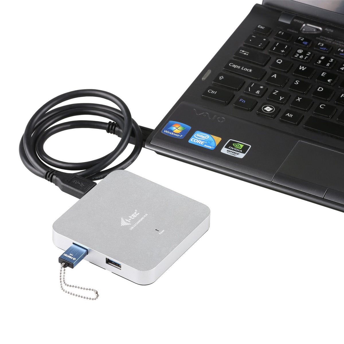 I-Tec Usb 3.0 Metal Charging Hub [4 Ports, Con Adaptador De Corriente]