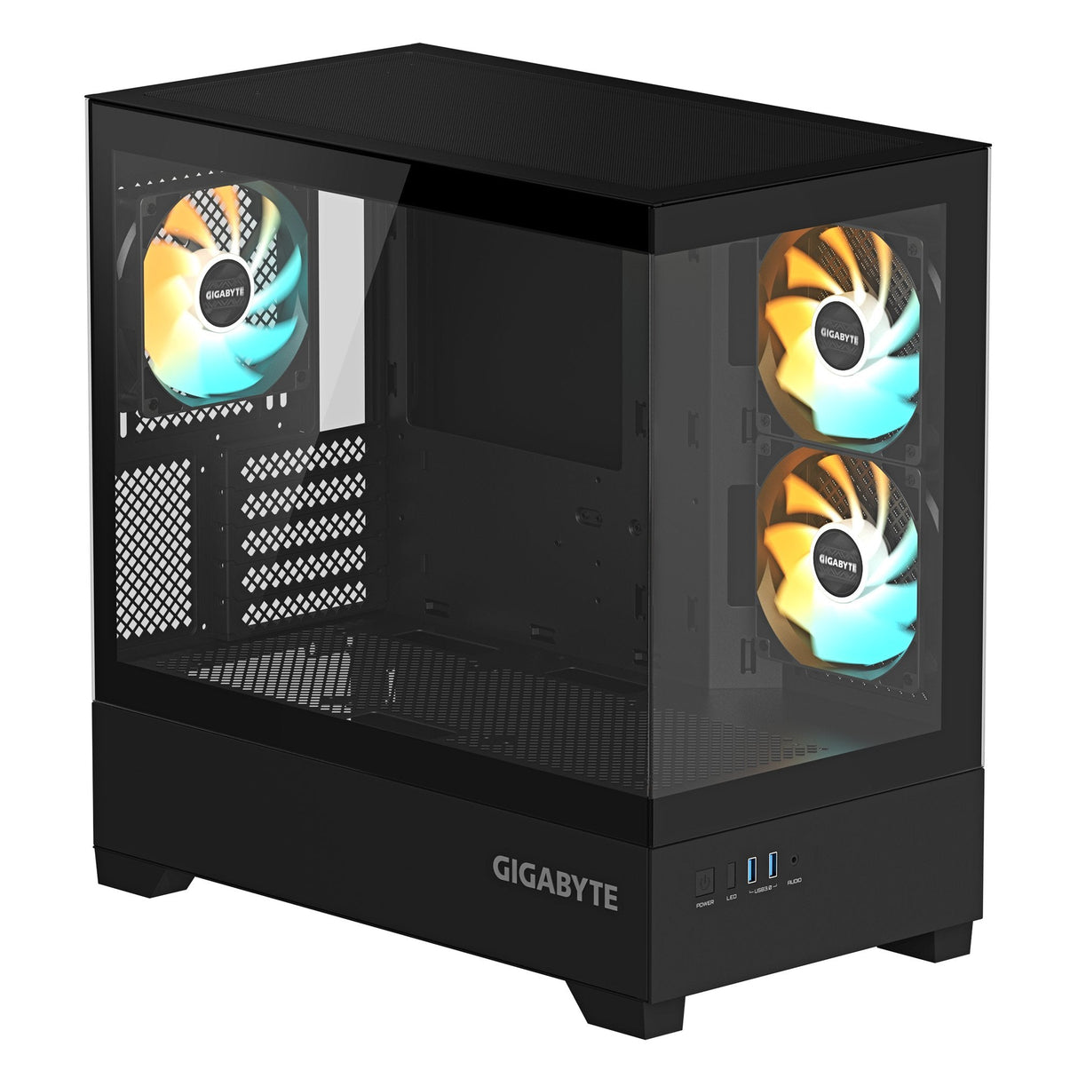 Gigabyte Aorus Caja  C201b Panoramic Bahias Int:2x3'5, 3x2'5/ 2xusb3.0/ Audio In/Out/ Iluminación Rgb.