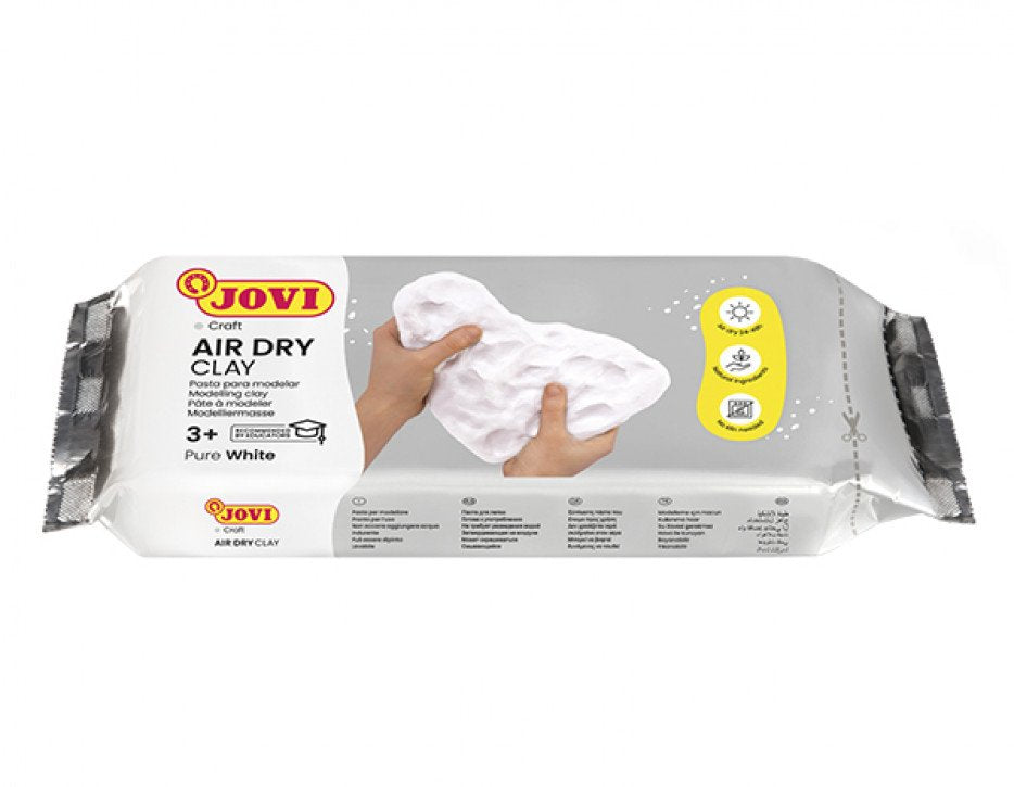 Jovi Air Dry Pastilla De Pasta Modelar Endurece Al Aire 1000gr Blanca