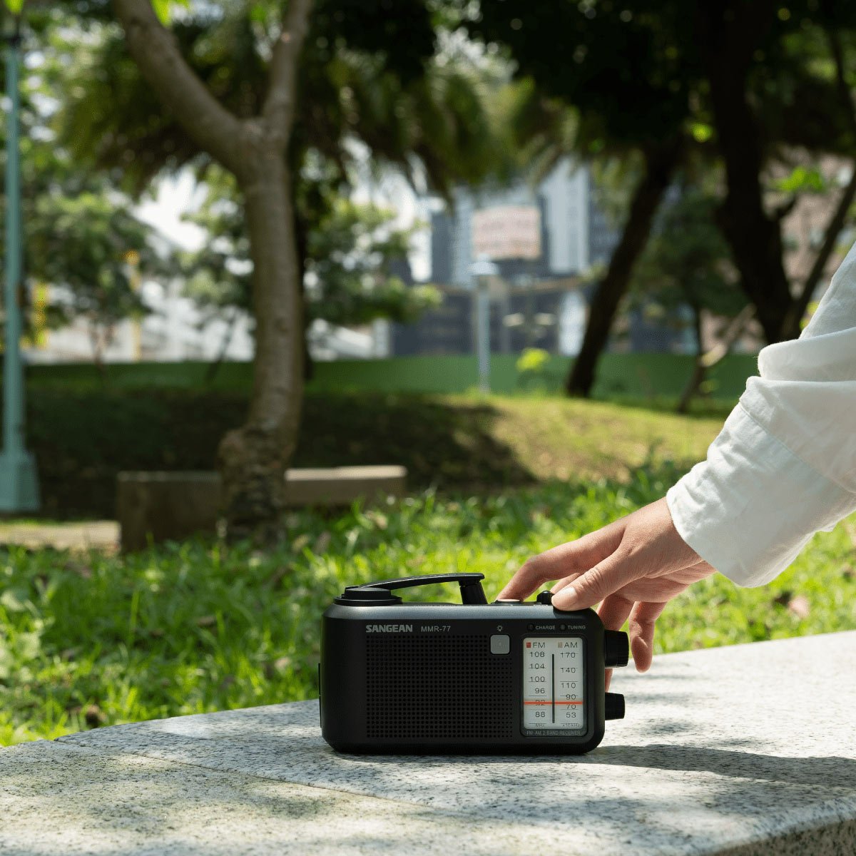 Sangean Mmr-77 Fcc Matt Black Radio Portátil