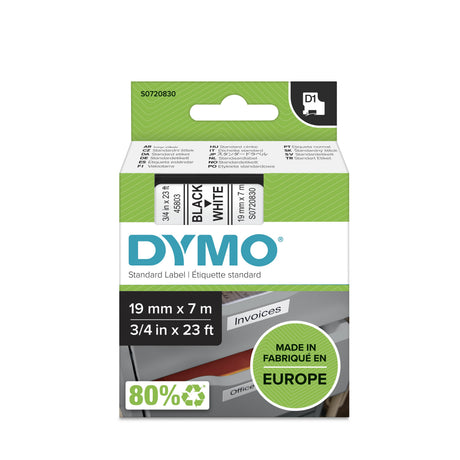 EAN 5411313452137 - DYMO D1 Standard - Black on White - 19mm cinta para impresora de etiquetas Negro sobre blanco imagen 11