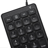 Usb Numeric Keypad 22 Keys 6ft Perp Cable Calc/Tab/Back Space Keys