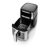 Haeger Af-D50.004a 5 L 1200 W Freidora De Aire Caliente Negro, Acero Inoxidable