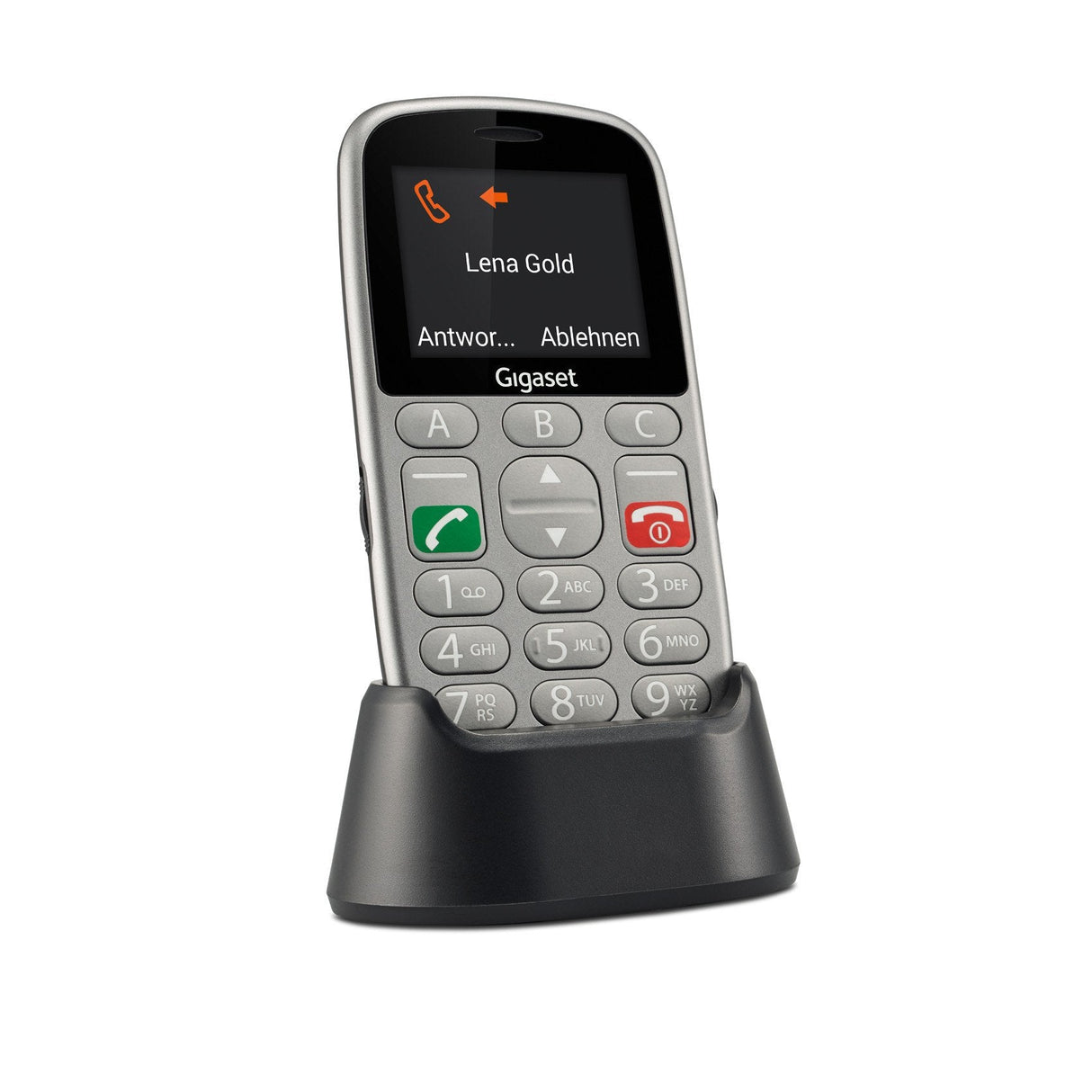 Movil Smartphone Gigaset Life Series Gl390 Gris 2.2/ Microsd Hasta 32gb / 800 Mah / Sos / Base Carga
