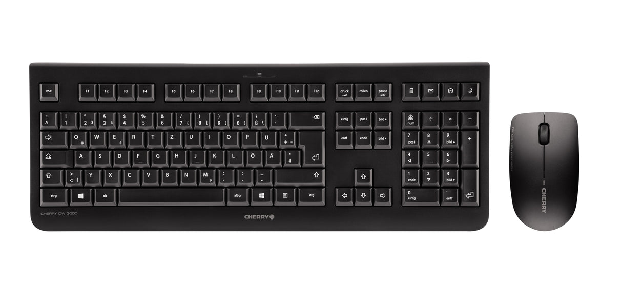 Cherry Teclado+Ratón Inalámbrico Inglés Dw3000 Neg