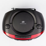 Radio Cd-Casete Aiwa Boombox Bbtc-550mg Rojo Casete/Cd/Usb/Bt/Mp3/Fm Pll/Aux In 3.5mm/2x3w Bbtc-550rd