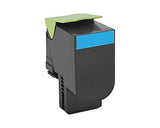 Toner  Lexmark 800x2 Cyan Extra Hohe Kapazitt 4.000 Seiten 1er-Pack