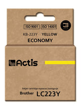Tinta Actis Kb-223y (Reemplazo De Brother Lc223y - Estándar - 10 Ml - Amarilla)