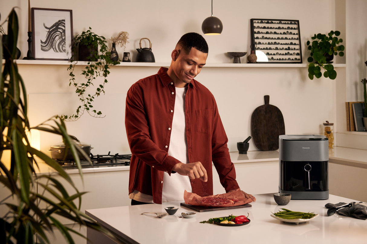 EAN 5025232965830 - Panasonic NF-CC500SXE freidora Sencillo 5 L Independiente 1450 W Freidora de aire caliente Gris imagen 46