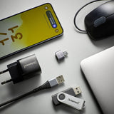 Intenso 3-Pack Usb Adaptador Usb-A -> Usb-C C480c Aluminium