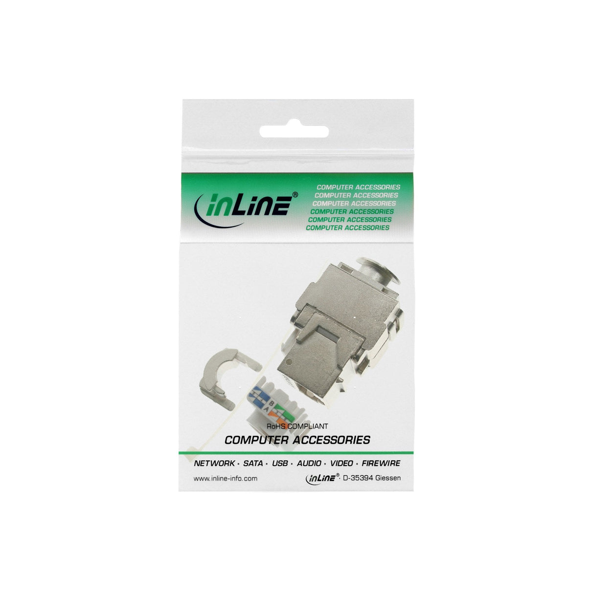Módulo A Presión Inline Rj45 Keystone Jack Cat.6a