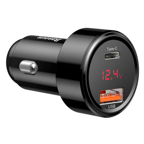 EAN 6953156293182 - Baseus CCMLC20C-01 cargador de dispositivo móvil Universal Negro Encendedor de cigarrillos Carga rápida A imagen 1