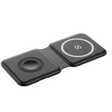 Celly Magfold2in1 Cargador Pleglabe 2 En 1 Magsafe Negro