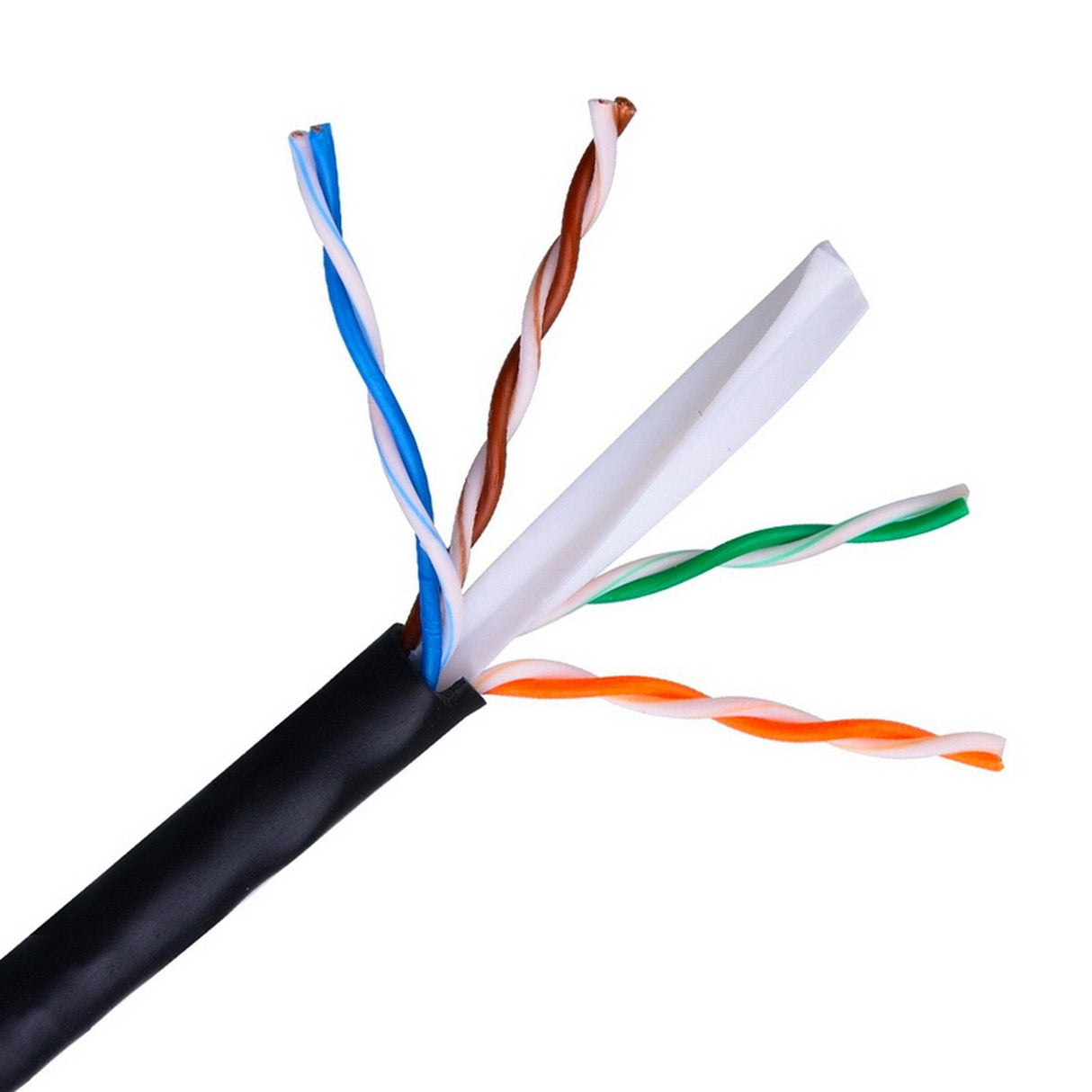 Aisens Bobina Cable Exterior Rj45 Cat.6 Utp Rigido Awg24 - 100m 100% Cobre - Negro