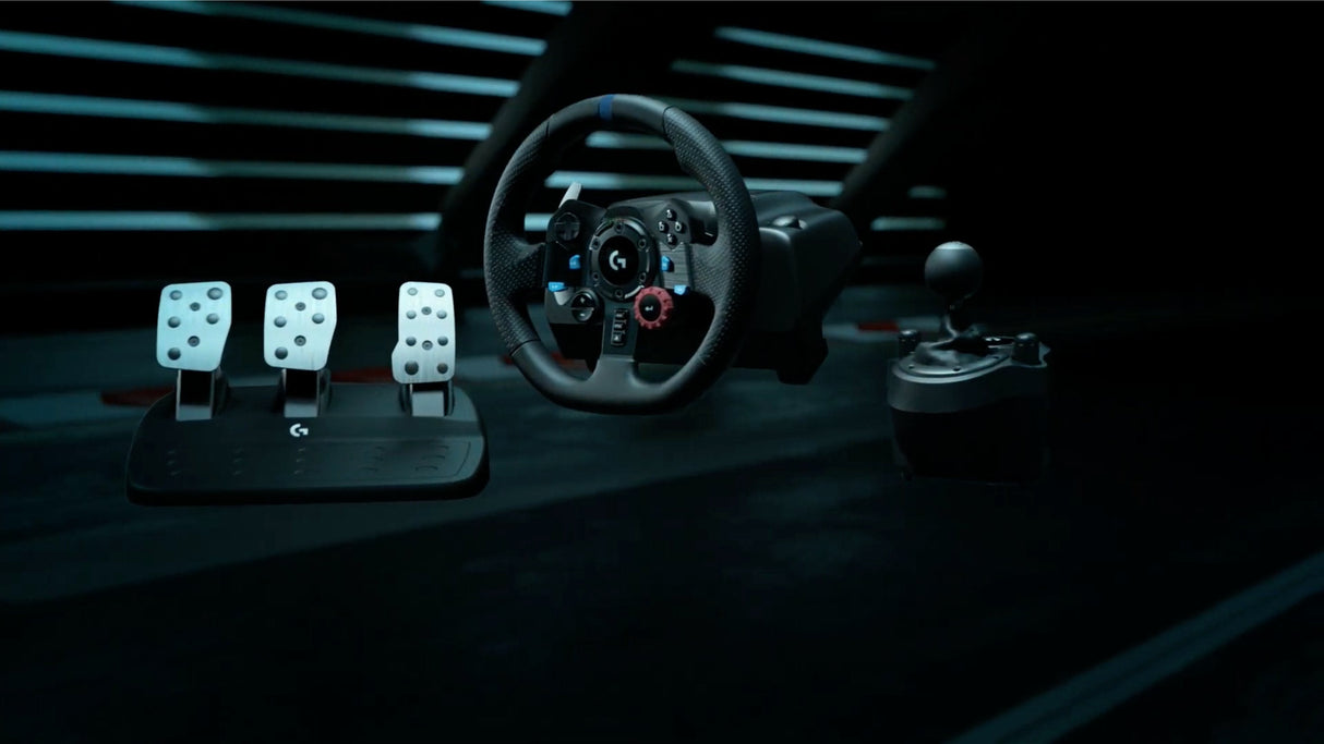 Volante De Carreras Logitech G920 Driving Forcé Para Xbox One Pc Forcé Feedback Con Dos Motores 900  Rotación Pedales Calibracion Automatica
