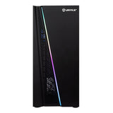 Caja Pc Unykach Gaming Atx Glayze Rgb, Negra - 1*Usb 3.0 - 2*Usb 2.0