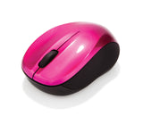 Verbatim Ratón Go Nano Inalámbrico 1600ppp Compacto Ambidiestros Receptor Usb Fucsia
