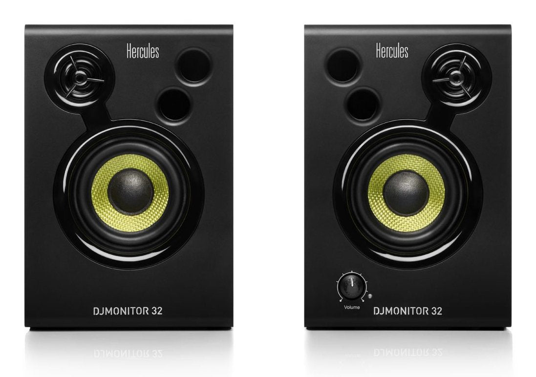 Hercules Altavoces Dj Monitor 32 (4780885) Hercules Djmonitor 32, Alámbrico, Rca/3.5mm/Terminal, 30 W, 60 - 20000 Hz, Negro