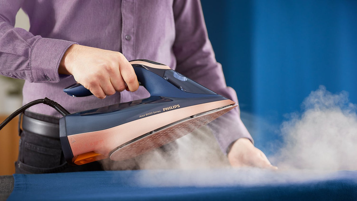 EAN 8720389004681 - Philips DST8050/20 plancha Plancha a vapor Suela SteamGlide Elite 3000 W Azul imagen 16