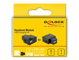 Keystone Modul Mit Usb Typ-A Ladebuchse 5 W Schwarz