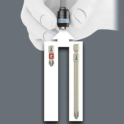 Destornillador  Wera Kompakt 60 Punta De 16 Pieza(S), Llave De Tubo Negro/Azul, 16 Pieza(S), Torx, Caja