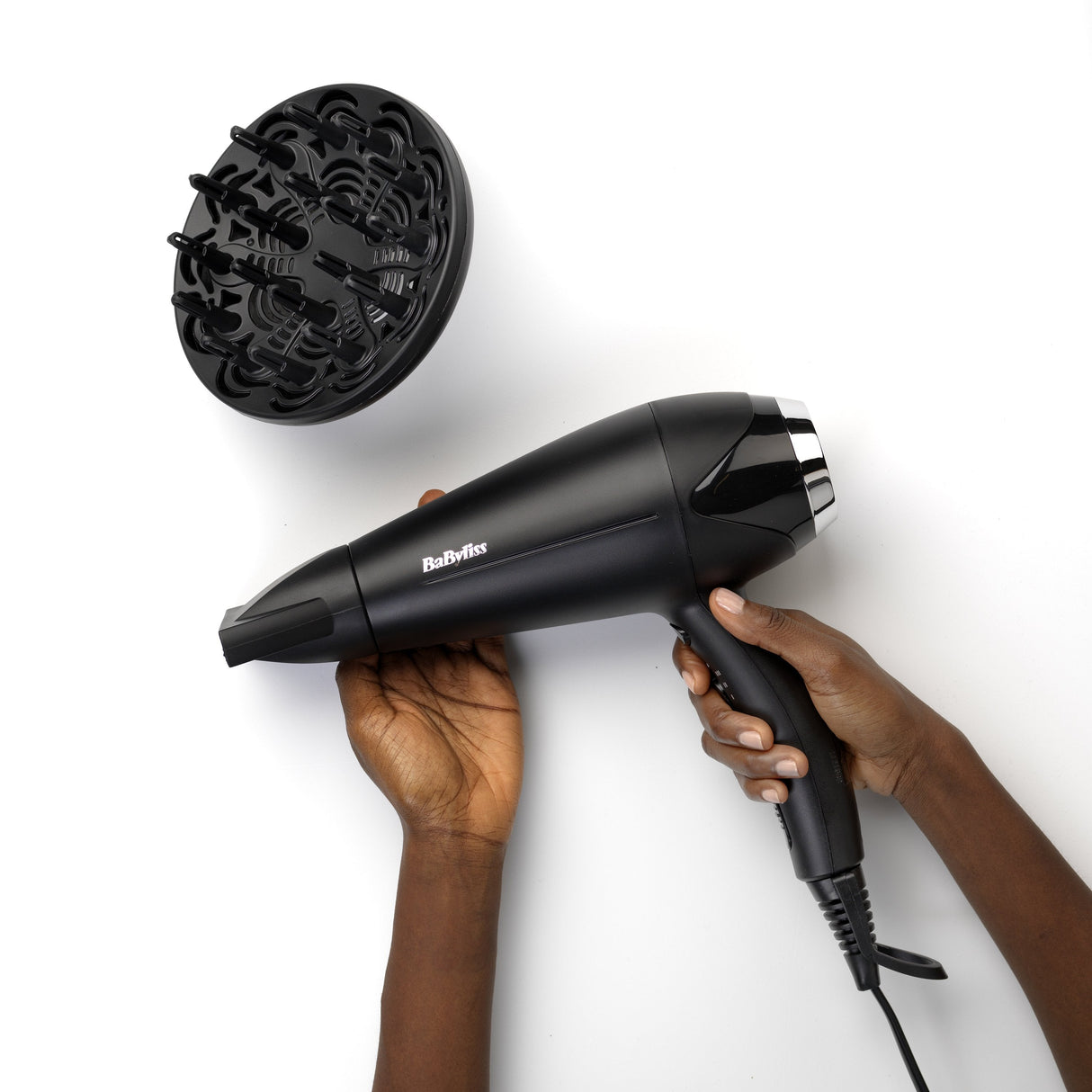 Secador Pelo Dc Babyliss D572de 2200w Difusor Ionico