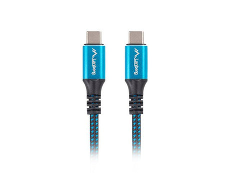 EAN 5901969436747 - Lanberg CA-CMCM-45CU-0012-BK cable USB USB4 Gen 2x2 0,12 m USB C Negro, Azul imagen 3