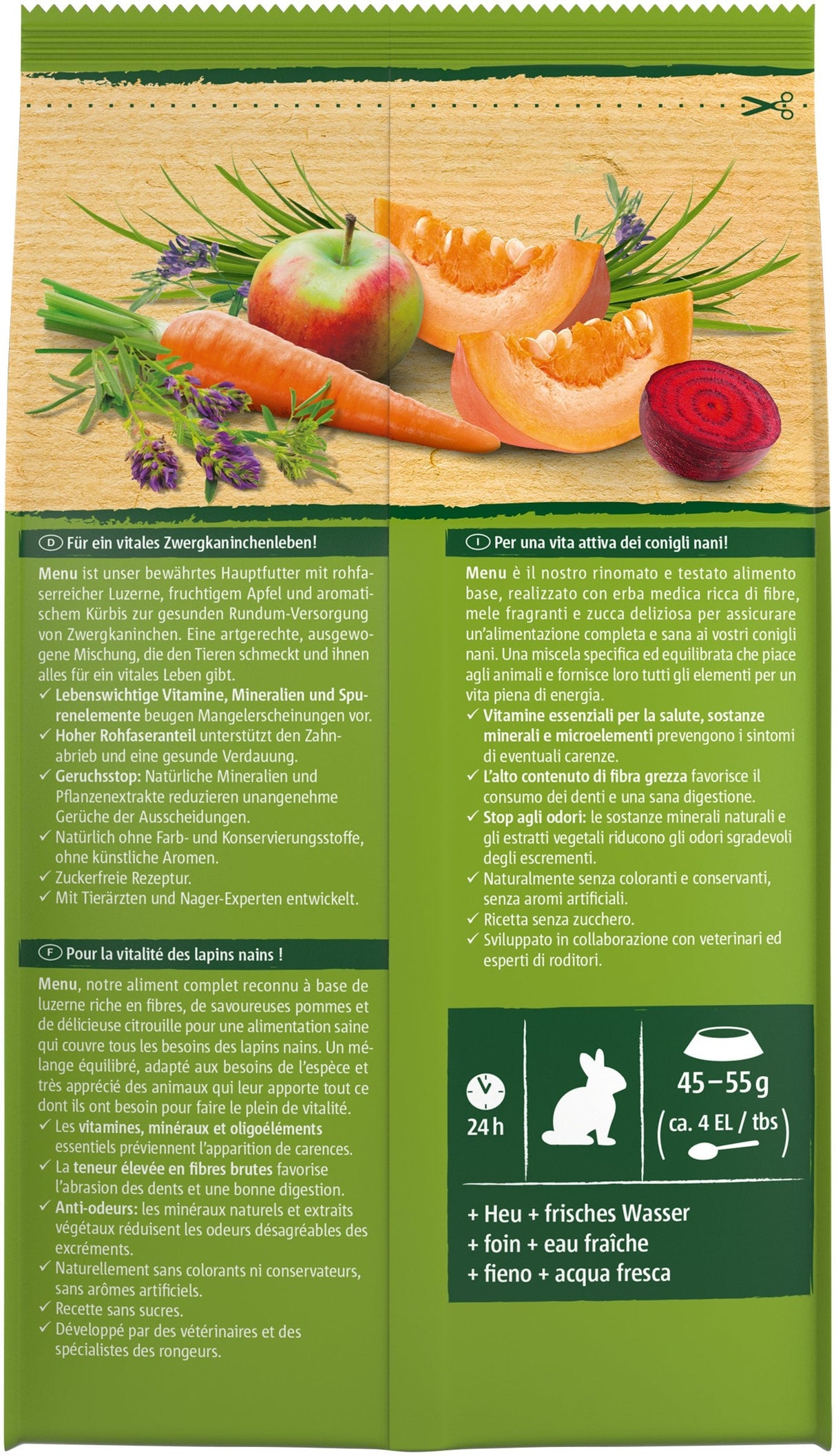 Vitakraft Menu Vital - Comida Para Conejos - 3kg